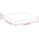 vidaXL Parasol Base Plate Square 25 kg Granite Black