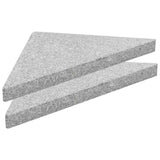 vidaXL Parasol Base Plate Triangular 15 kg Granite Grey