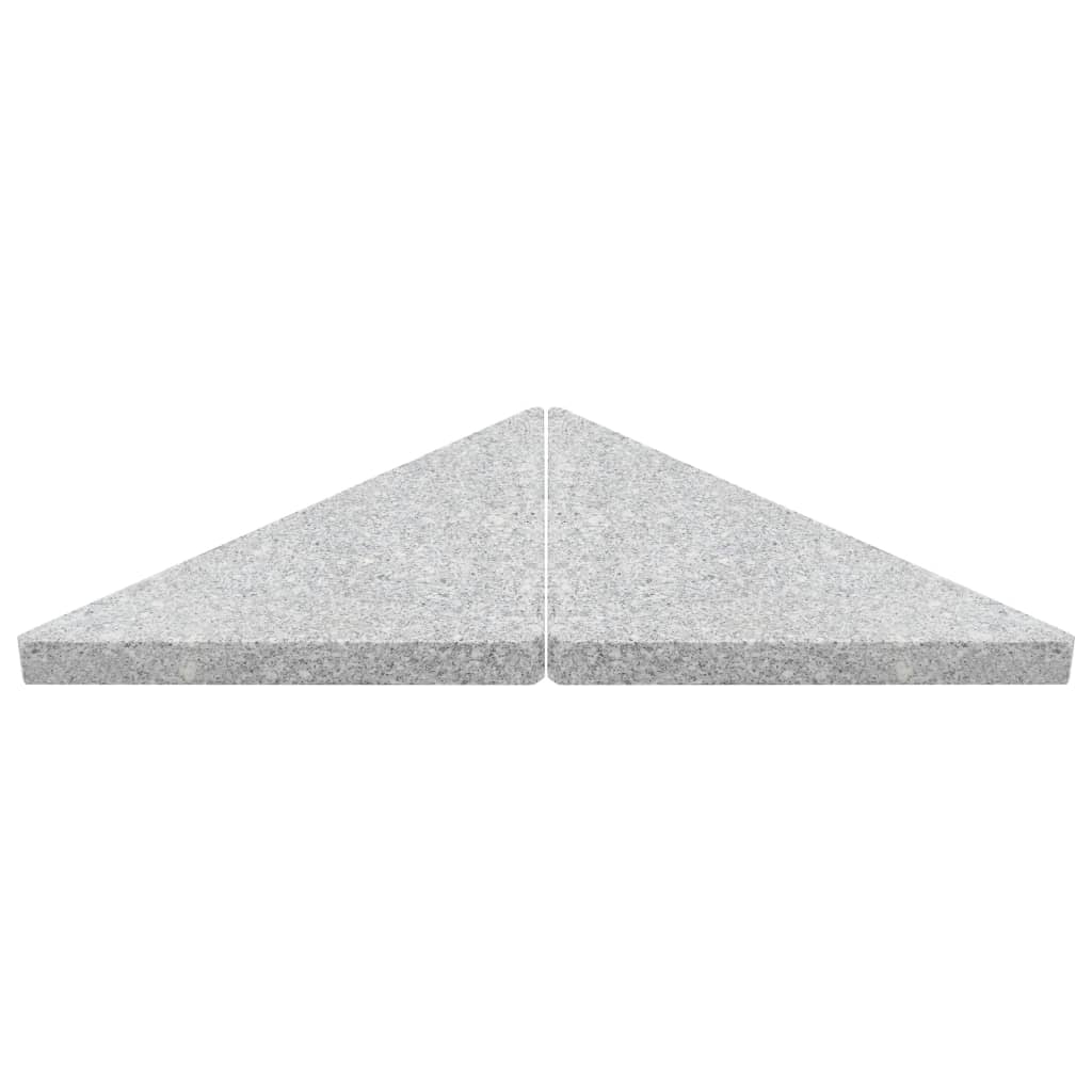 vidaXL Parasol Base Plate Triangular 15 kg Granite Grey
