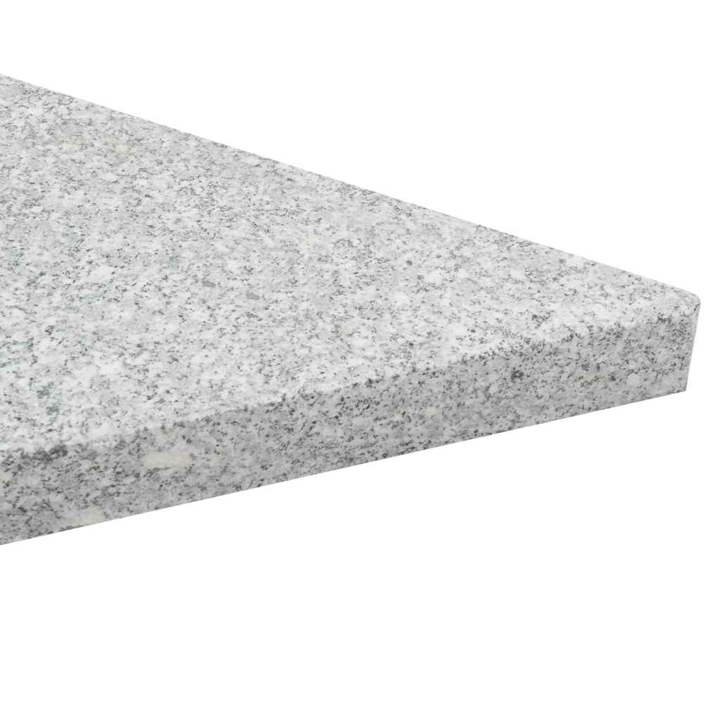 vidaXL Parasol Base Plate Triangular 15 kg Granite Grey