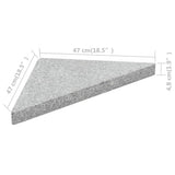 vidaXL Parasol Base Plate Triangular 15 kg Granite Grey
