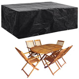 vidaXL Tuinmeubelhoezen poly rattan 2 st 4-persoons 113x113 cm