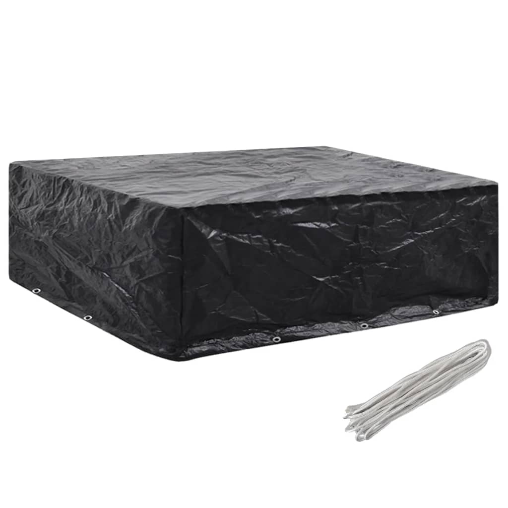 vidaXL Tuinmeubelhoezen poly rattan 2 st 4-persoons 113x113 cm