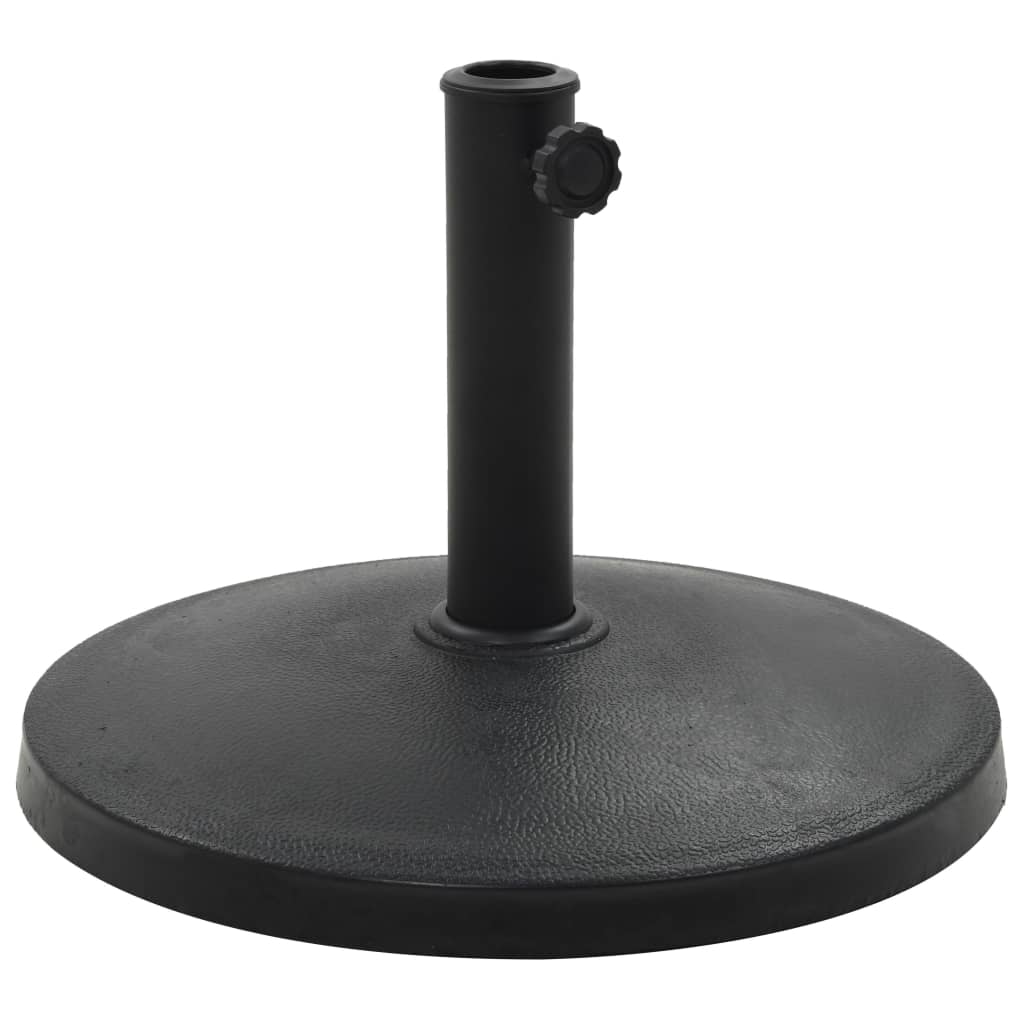 vidaXL Parasolvoet rond 10 kg polyresin zwart