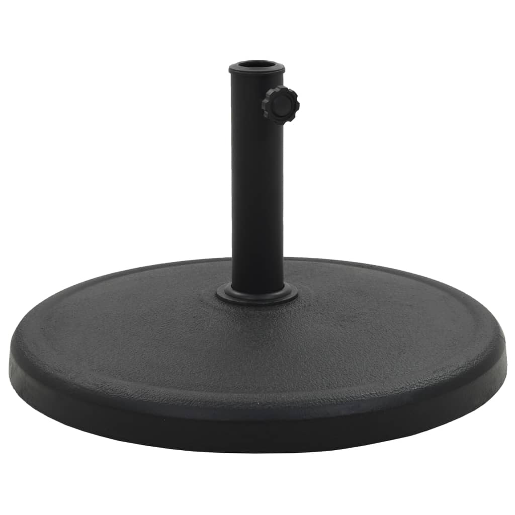 vidaXL Parasolvoet rond 10 kg polyresin zwart