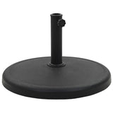 vidaXL Parasolvoet rond 10 kg polyresin zwart