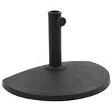 vidaXL Parasolvoet rond 10 kg polyresin zwart