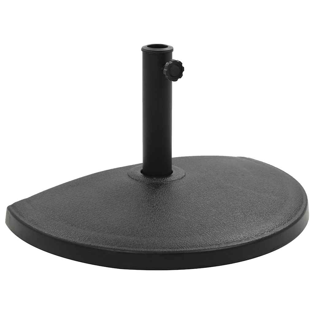 vidaXL Parasolvoet rond 10 kg polyresin zwart