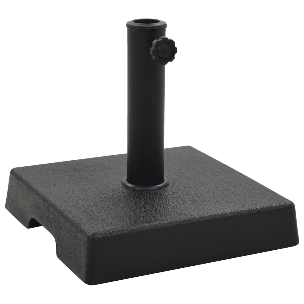 vidaXL Parasolvoet rond 10 kg polyresin zwart