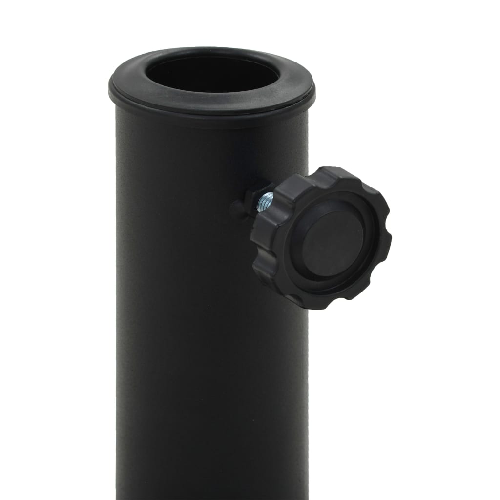 vidaXL Parasolvoet rond 10 kg polyresin zwart