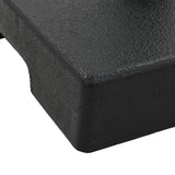 vidaXL Parasolvoet rond 10 kg polyresin zwart
