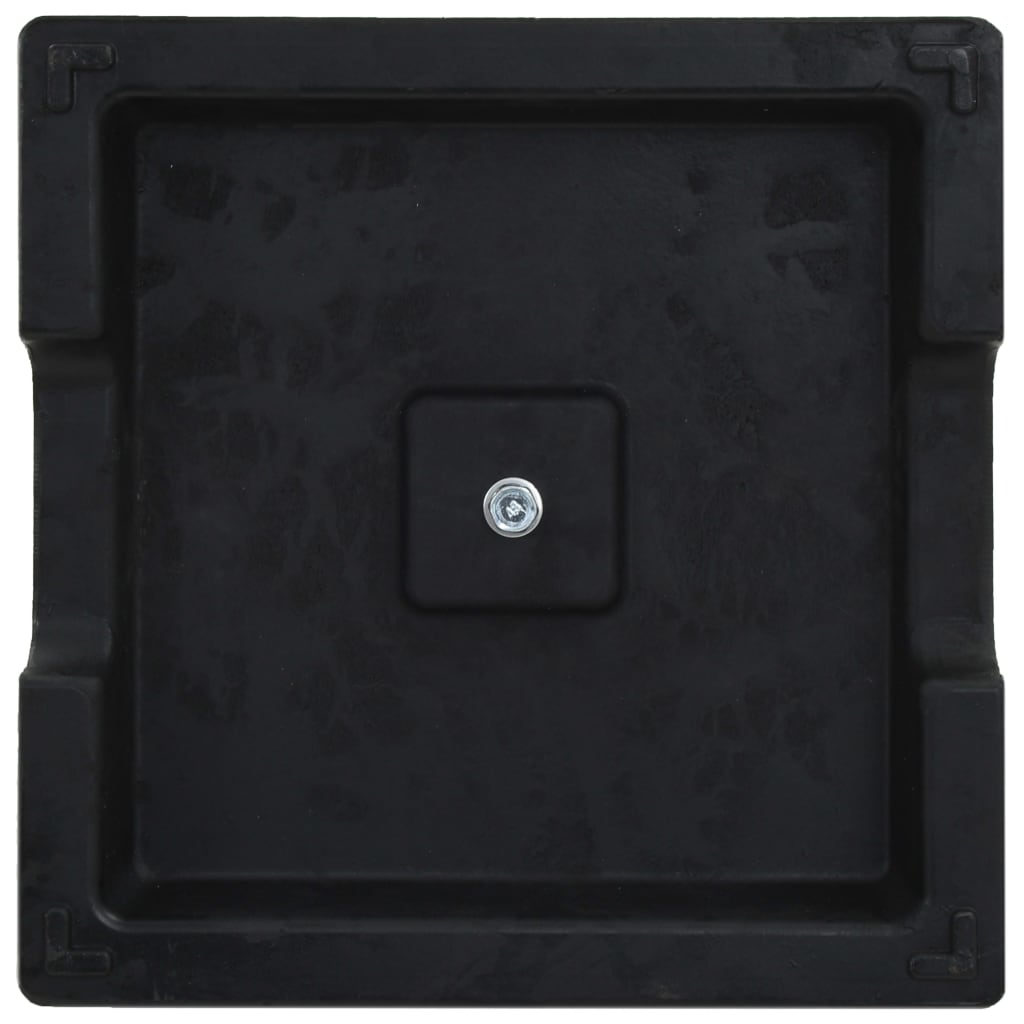 vidaXL Parasolvoet rond 10 kg polyresin zwart
