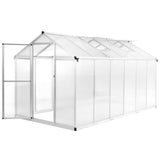 vidaXL Tuinkas 11,19 m³ 302x190x195 cm aluminium