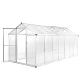 vidaXL Tuinkas 11,19 m³ 302x190x195 cm aluminium