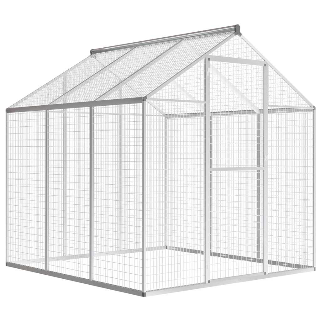 vidaXL Aviary 178x242x192 cm aluminium