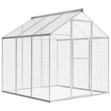 vidaXL Aviary 178x242x192 cm aluminium