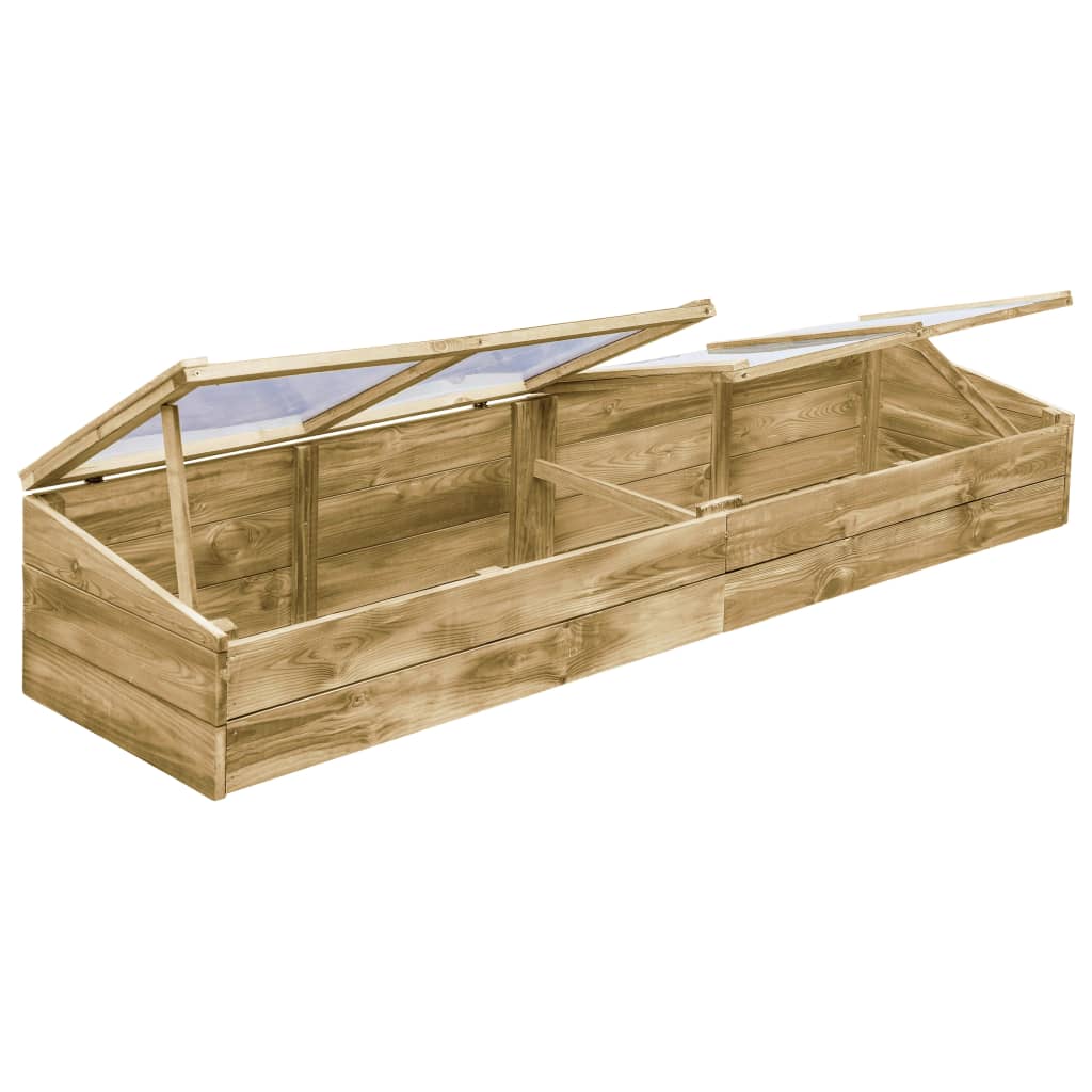 vidaXL Kas 200x50x35 cm geïmpregneerd grenenhout
