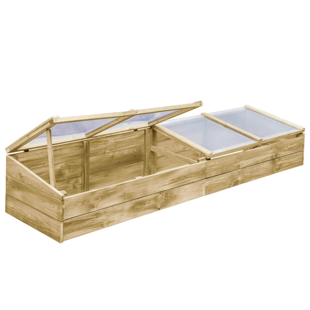 vidaXL Kas 200x50x35 cm geïmpregneerd grenenhout