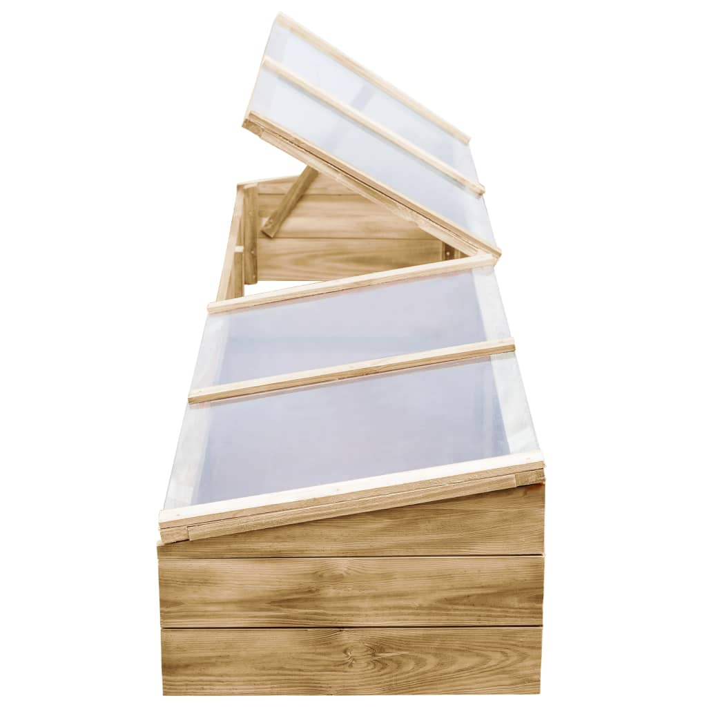 vidaXL Kas 200x50x35 cm geïmpregneerd grenenhout