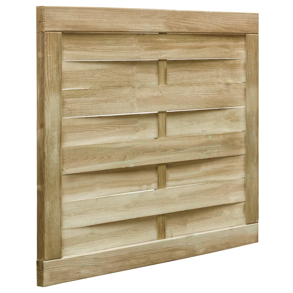 vidaXL Gate 100x75 cm green impregnated pinewood