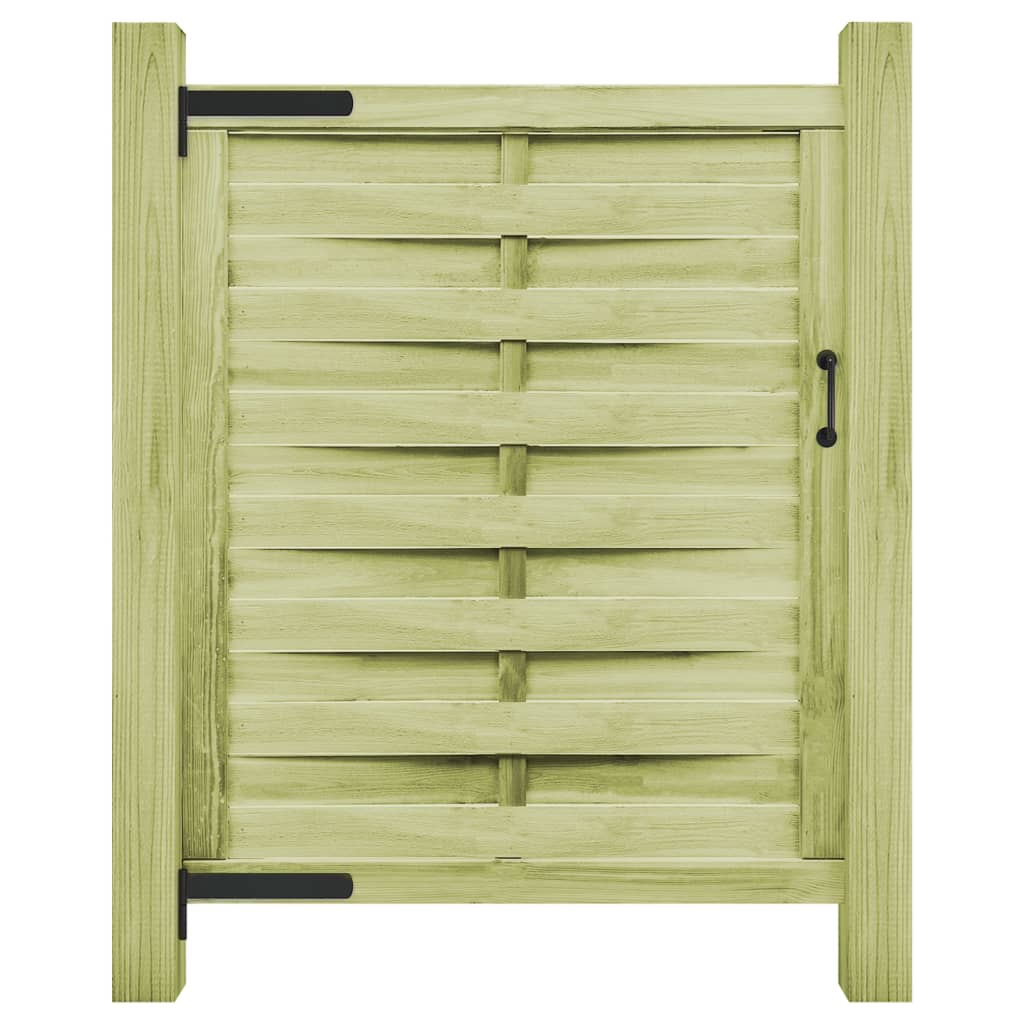 vidaXL Poort 100x125 cm groen geïmpregneerd grenenhout