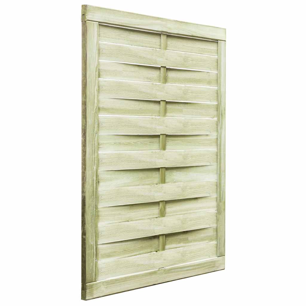 vidaXL Poort 100x125 cm groen geïmpregneerd grenenhout