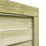 vidaXL Poort 100x125 cm groen geïmpregneerd grenenhout