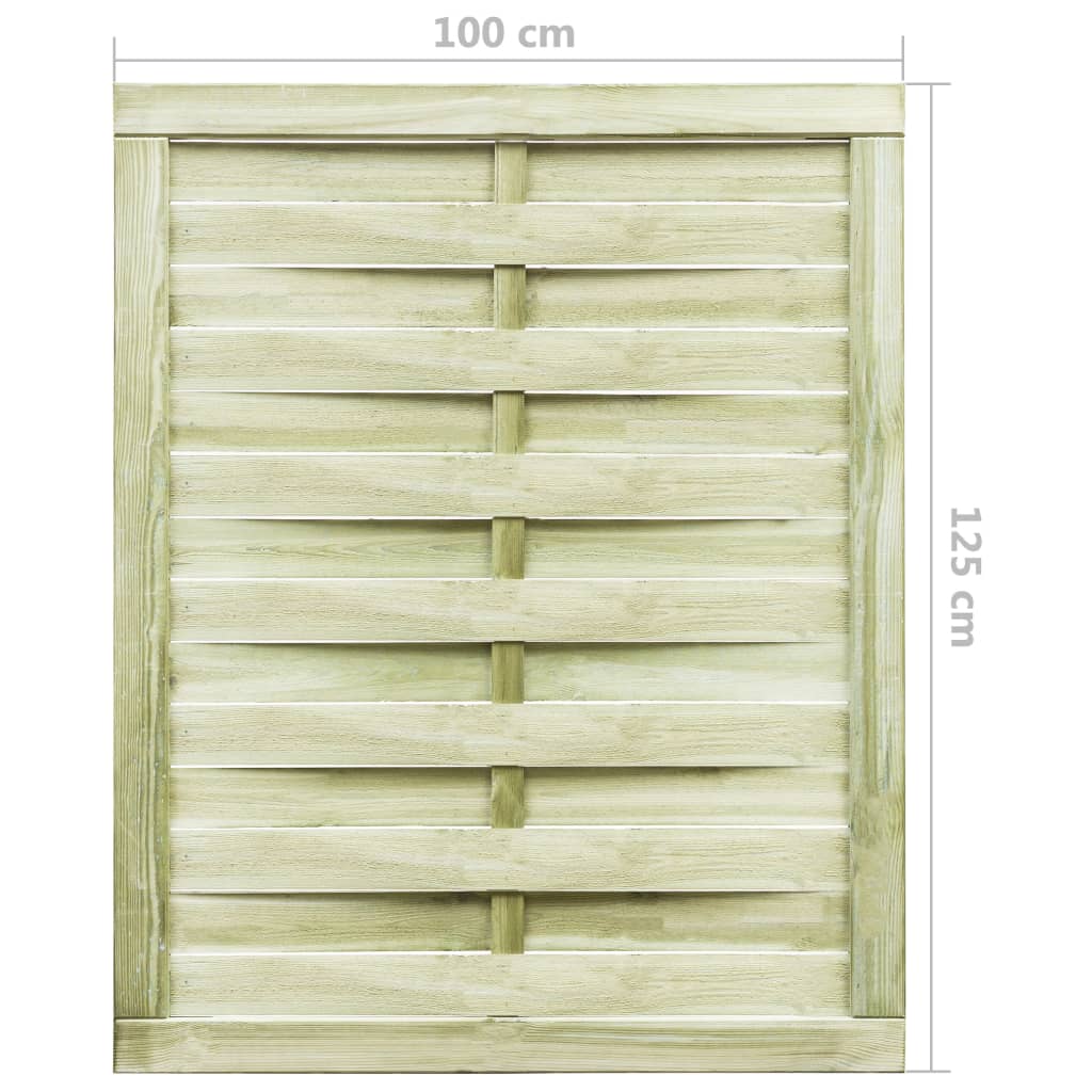 vidaXL Poort 100x125 cm groen geïmpregneerd grenenhout