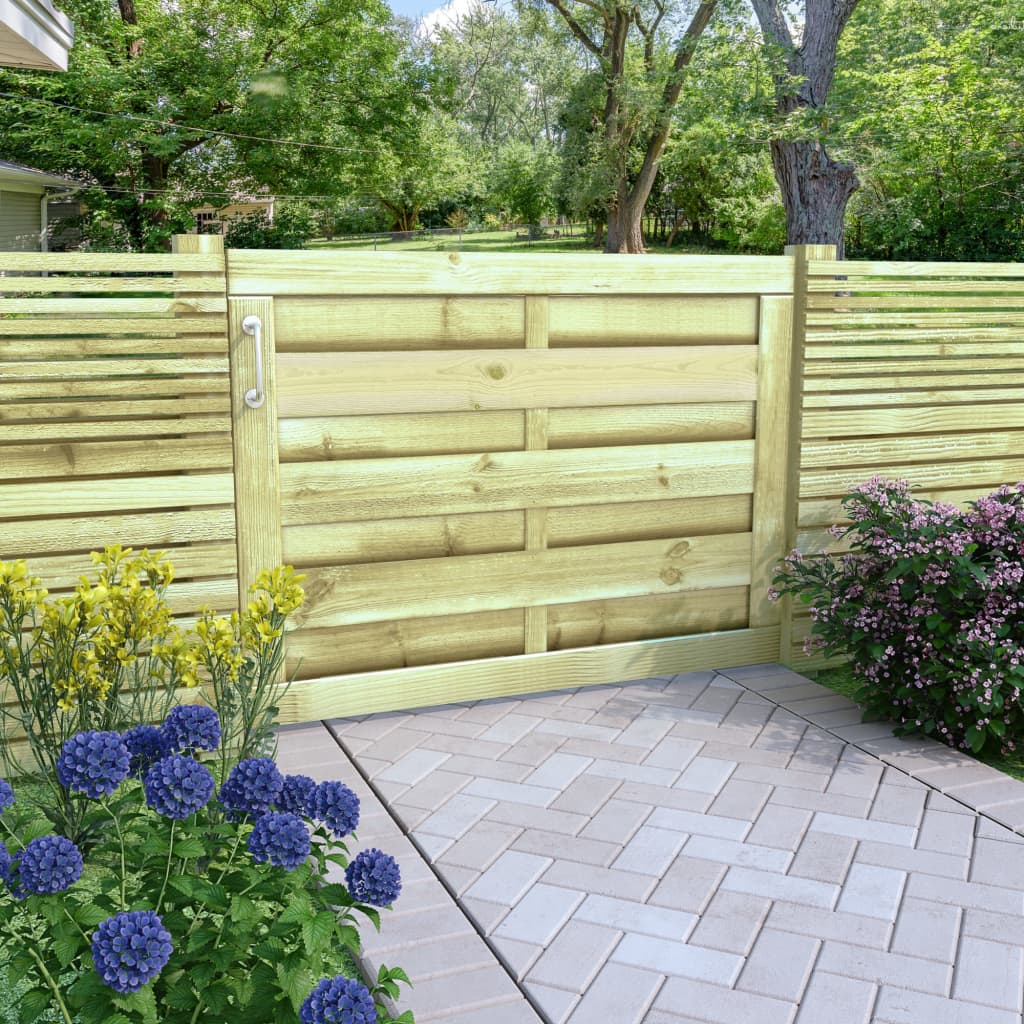 vidaXL Poort 100x75 cm geïmpregneerd grenenhout groen
