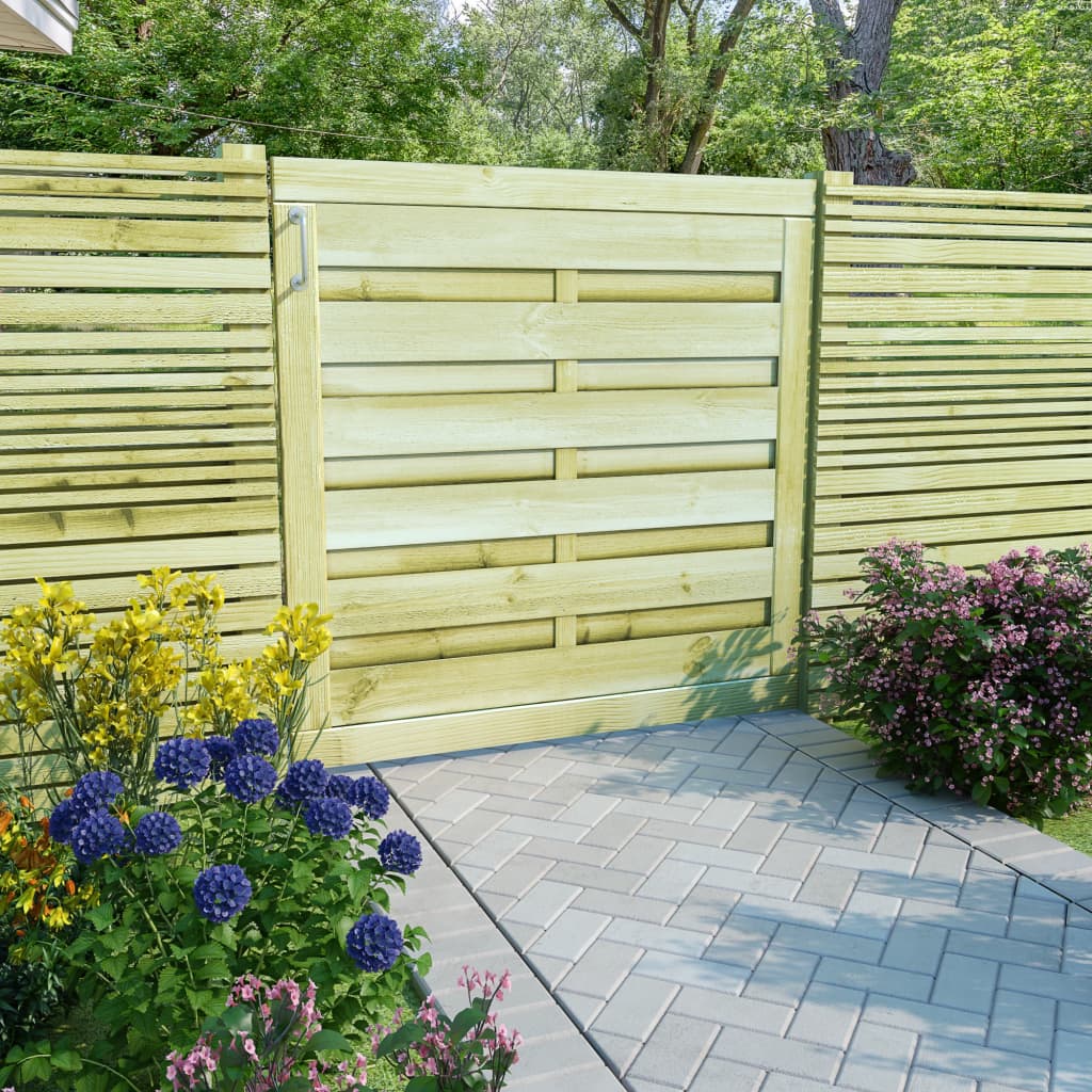 vidaXL Poort 100x75 cm geïmpregneerd grenenhout groen