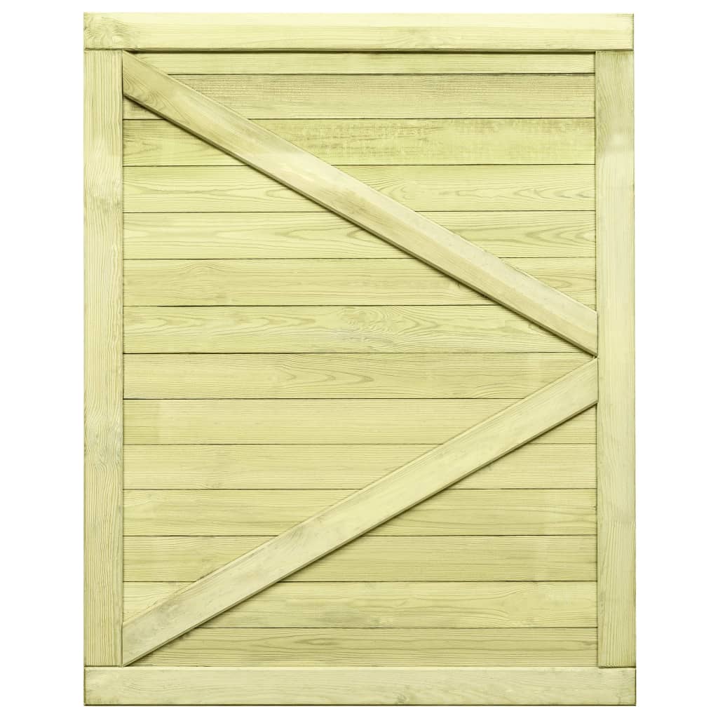 vidaXL Poort 75x100 cm geïmpregneerd grenenhout