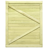 vidaXL Poort 75x100 cm geïmpregneerd grenenhout