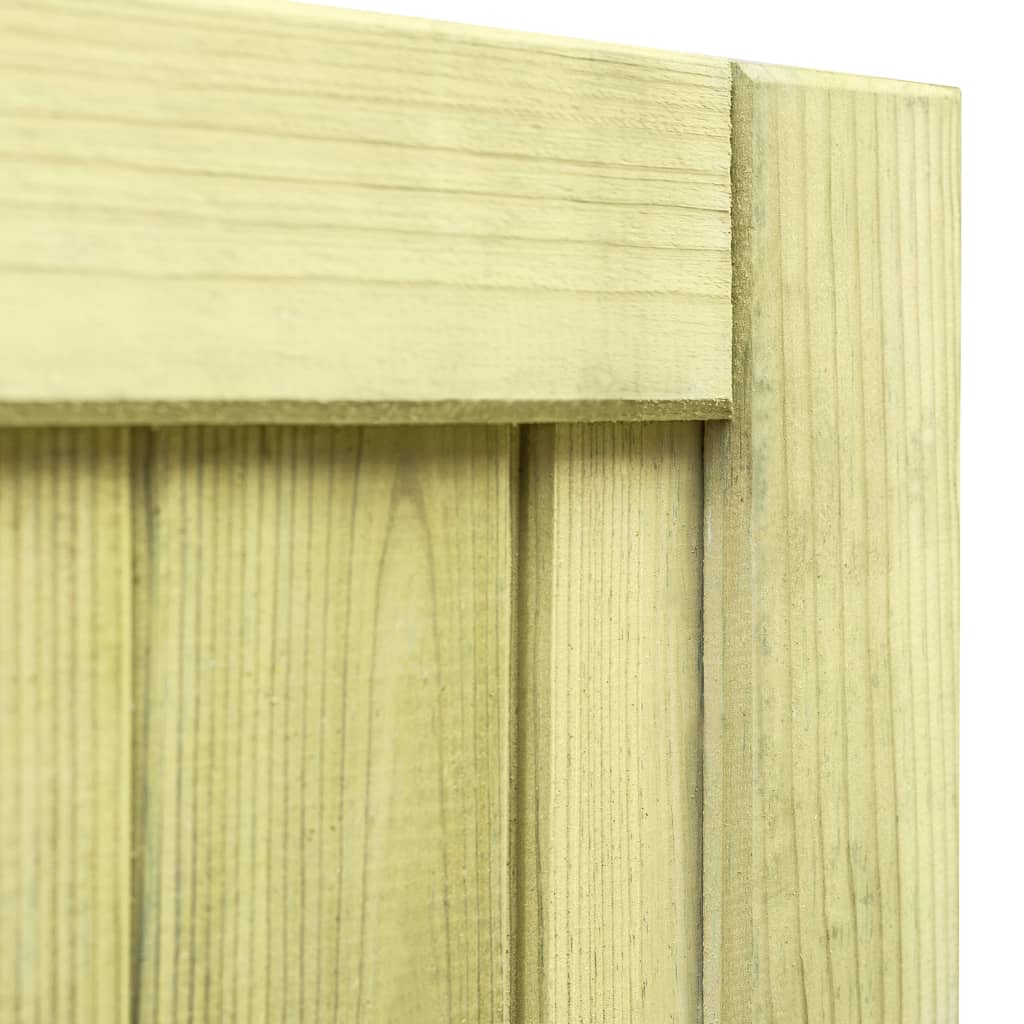 vidaXL Poort 75x100 cm geïmpregneerd grenenhout