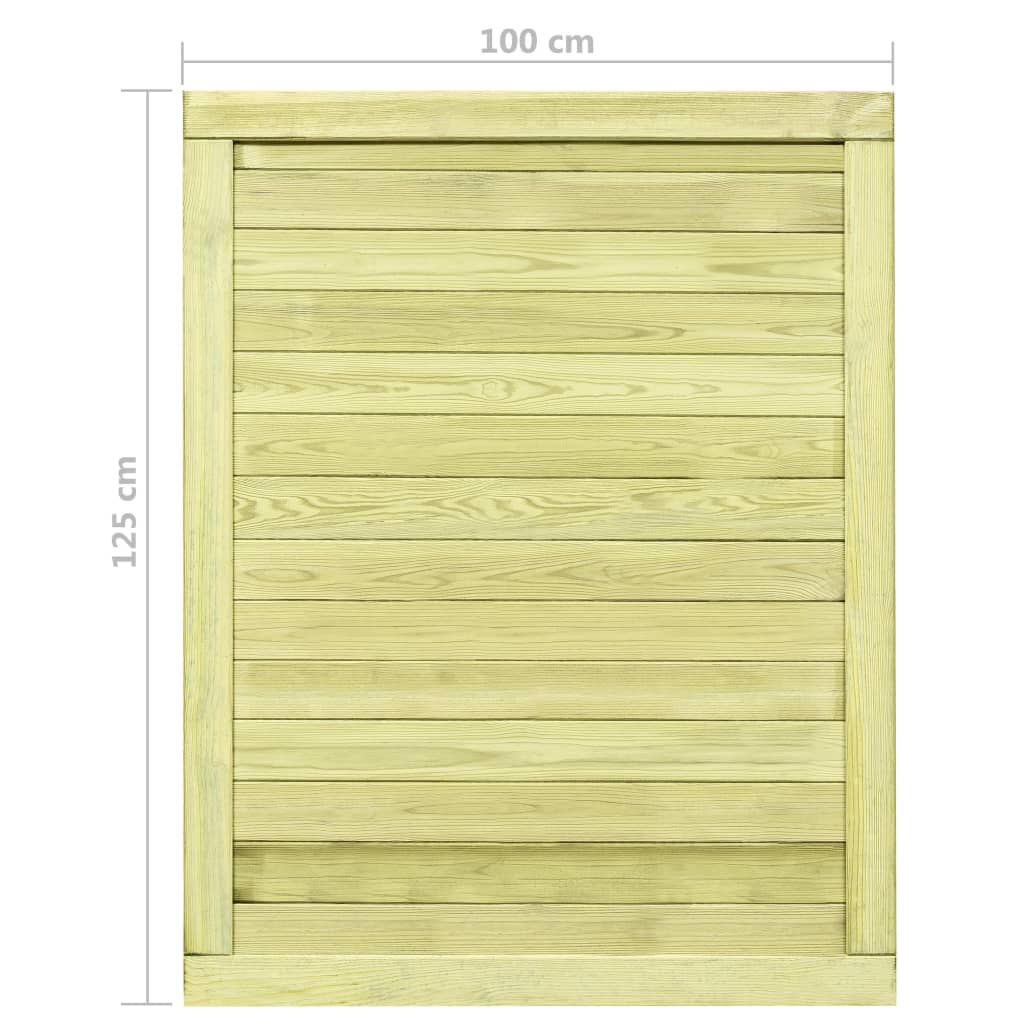 vidaXL Poort 75x100 cm geïmpregneerd grenenhout