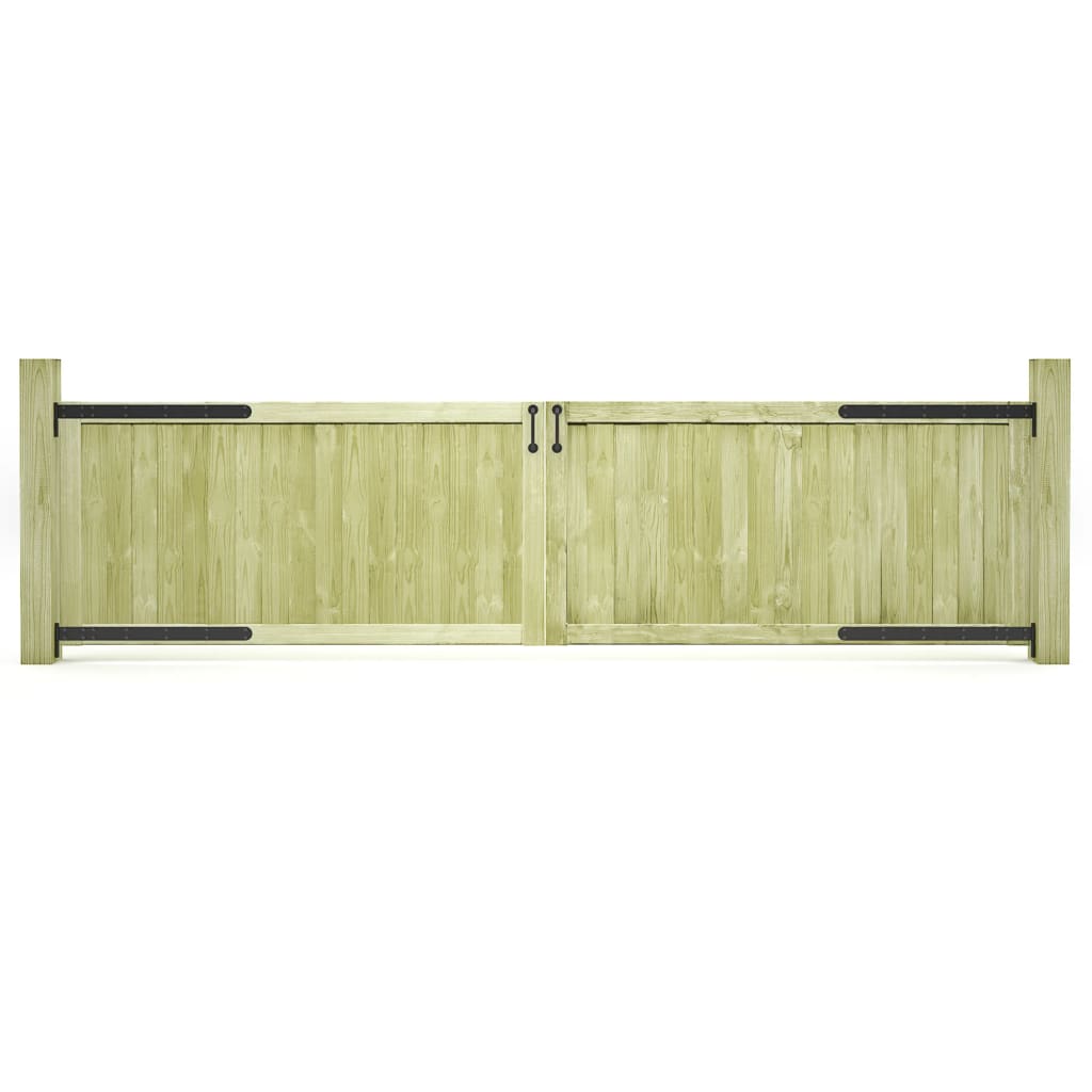 vidaXL Gates 2 pcs 300x75 cm impregnated pine