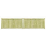 vidaXL Gates 2 pcs 300x75 cm impregnated pine