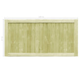 vidaXL Gates 2 pcs 300x75 cm impregnated pine