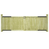 vidaXL Gates 2 pcs 300x75 cm impregnated pine