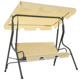 vidaXL Schommelbank 170x110x153 cm crèmewit