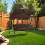 vidaXL Schommelbank 170x110x153 cm crèmewit