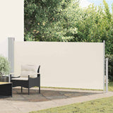 vidaXL Tuinscherm uittrekbaar 140x600 cm zwart
