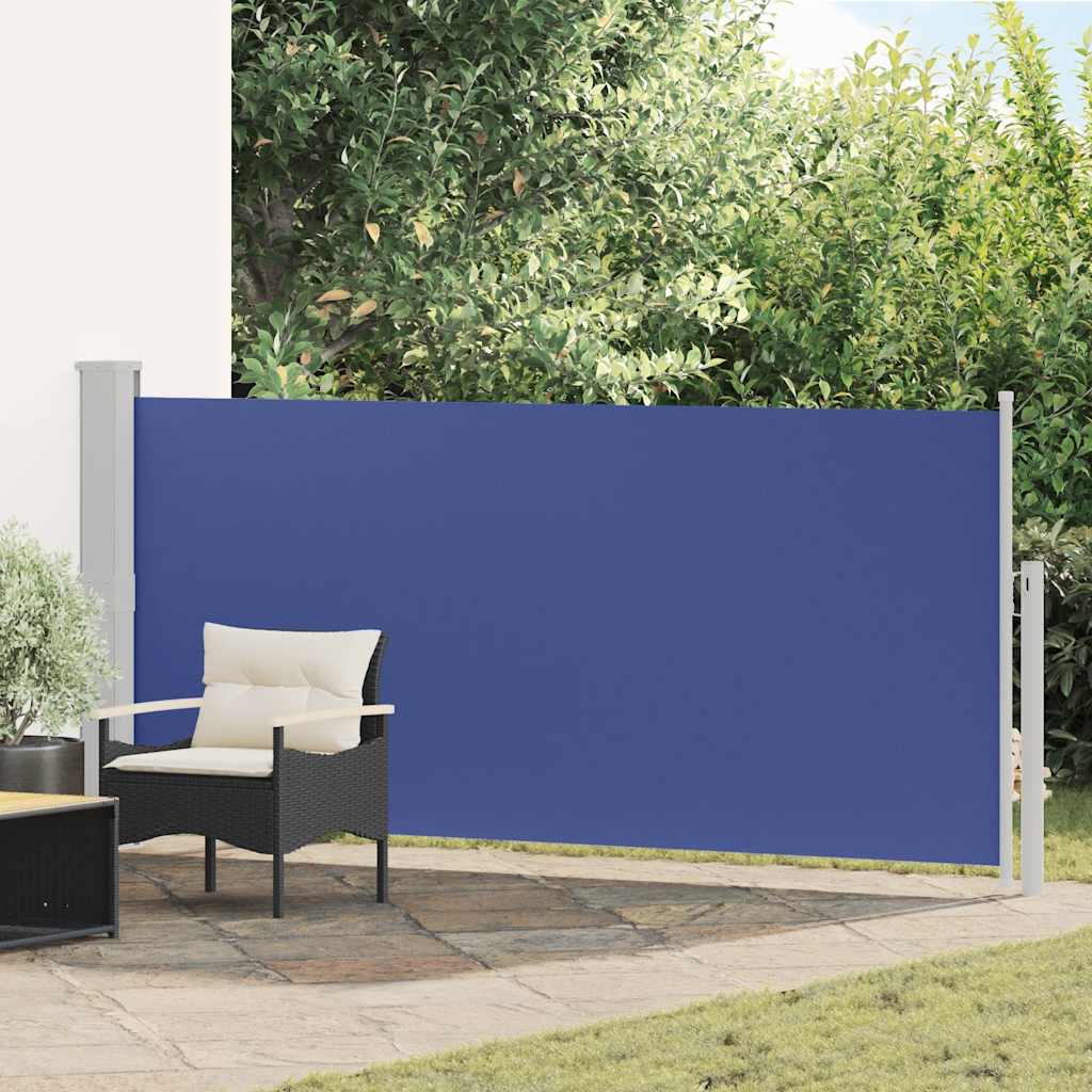 vidaXL Tuinscherm uittrekbaar 140x600 cm zwart