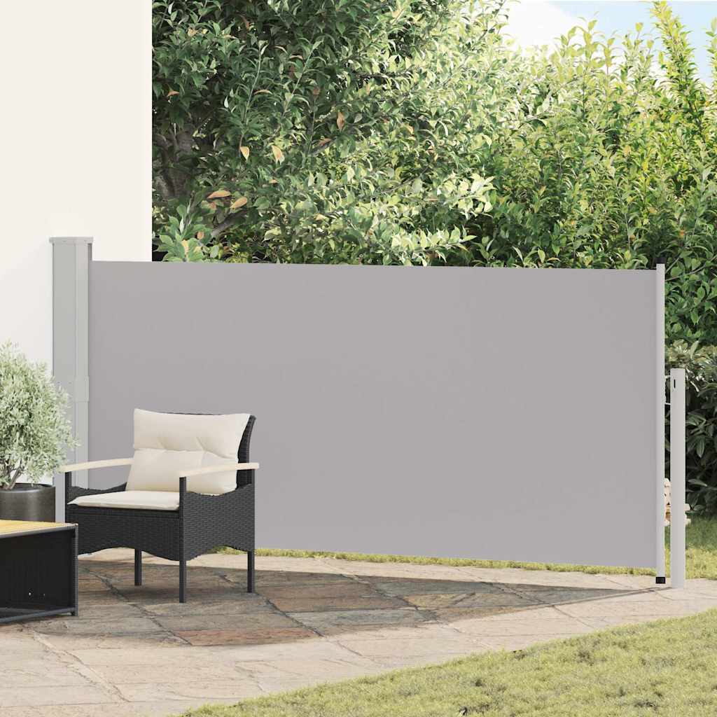 vidaXL Tuinscherm uittrekbaar 140x600 cm zwart