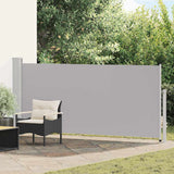 vidaXL Tuinscherm uittrekbaar 140x600 cm zwart