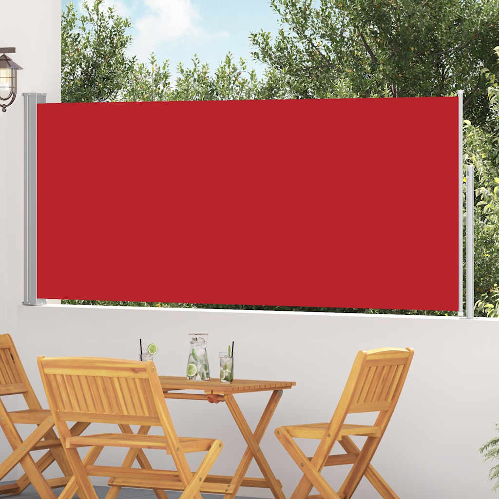 vidaXL Tuinscherm uittrekbaar 140x600 cm zwart
