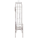 vidaXL Tuinbank 122 cm ijzer antiekwit