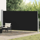 vidaXL Tuinscherm uittrekbaar 140x600 cm zwart