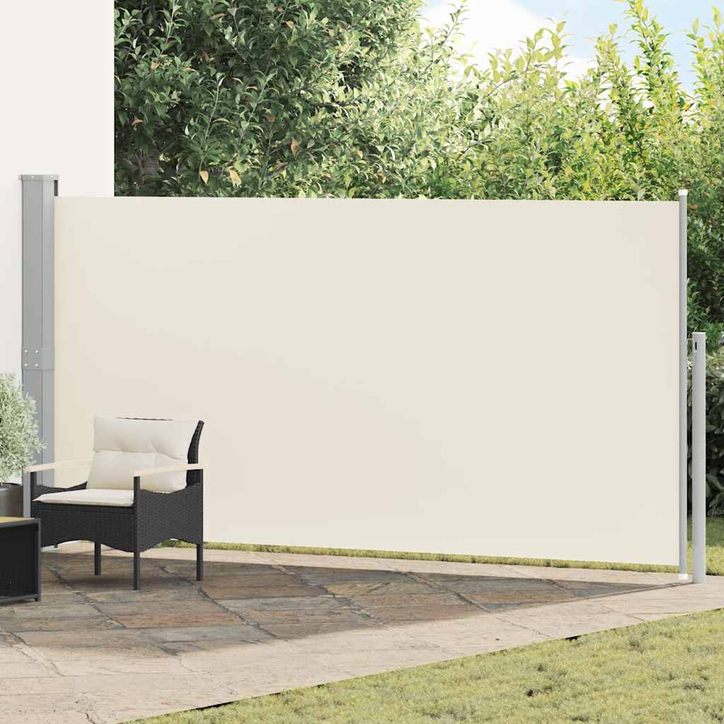 vidaXL Tuinscherm uittrekbaar 140x600 cm zwart