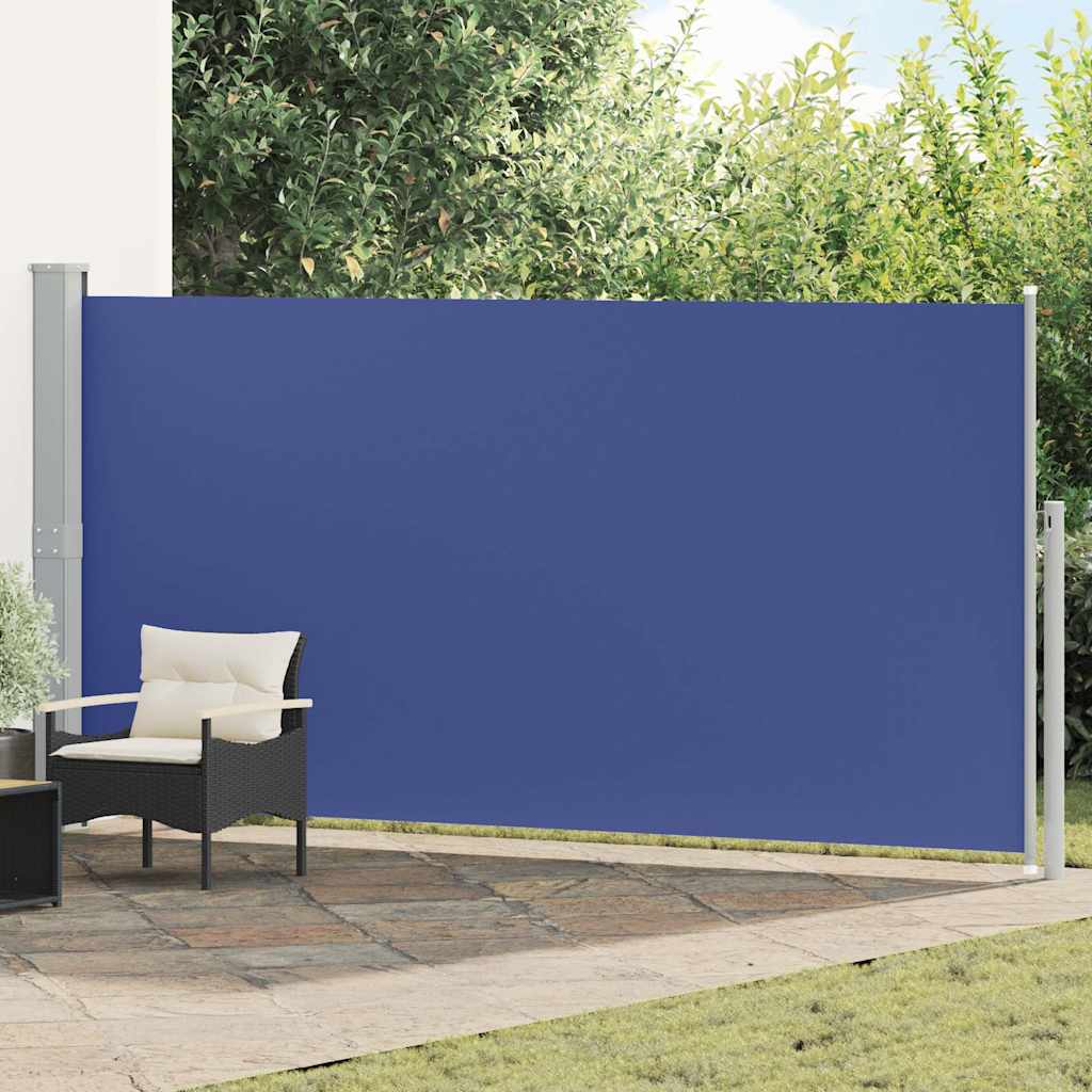 vidaXL Tuinscherm uittrekbaar 140x600 cm zwart