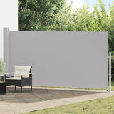 vidaXL Tuinscherm uittrekbaar 140x600 cm zwart